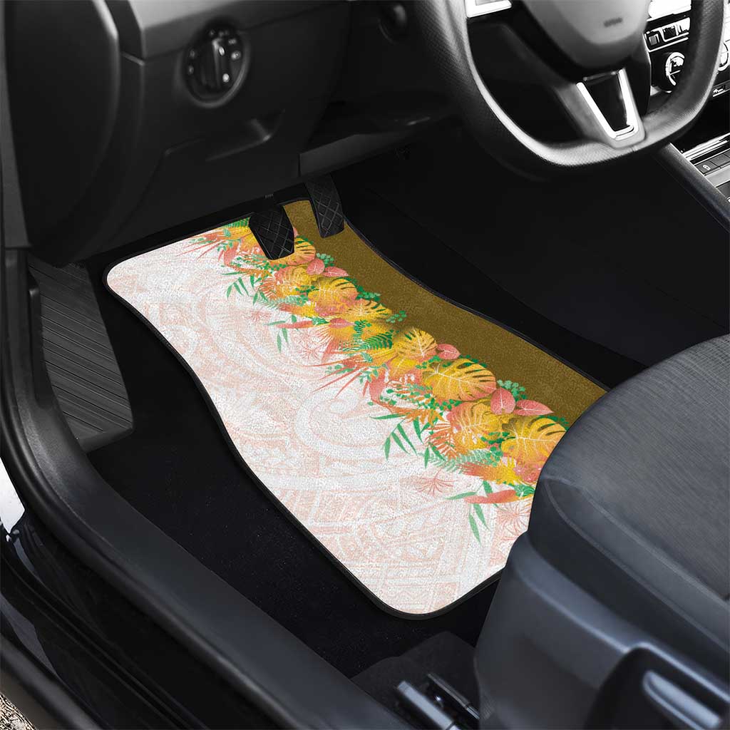 Hawaii Tropical Plant Lenalena Car Mats Vibrant Polynesian Pattern LT01 - Polynesian Pride