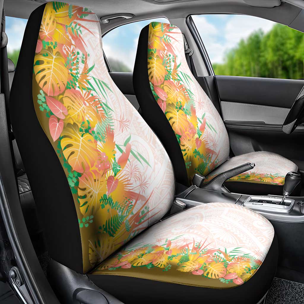 Hawaii Tropical Plant Lenalena Car Seat Cover Vibrant Polynesian Pattern LT01 - Polynesian Pride