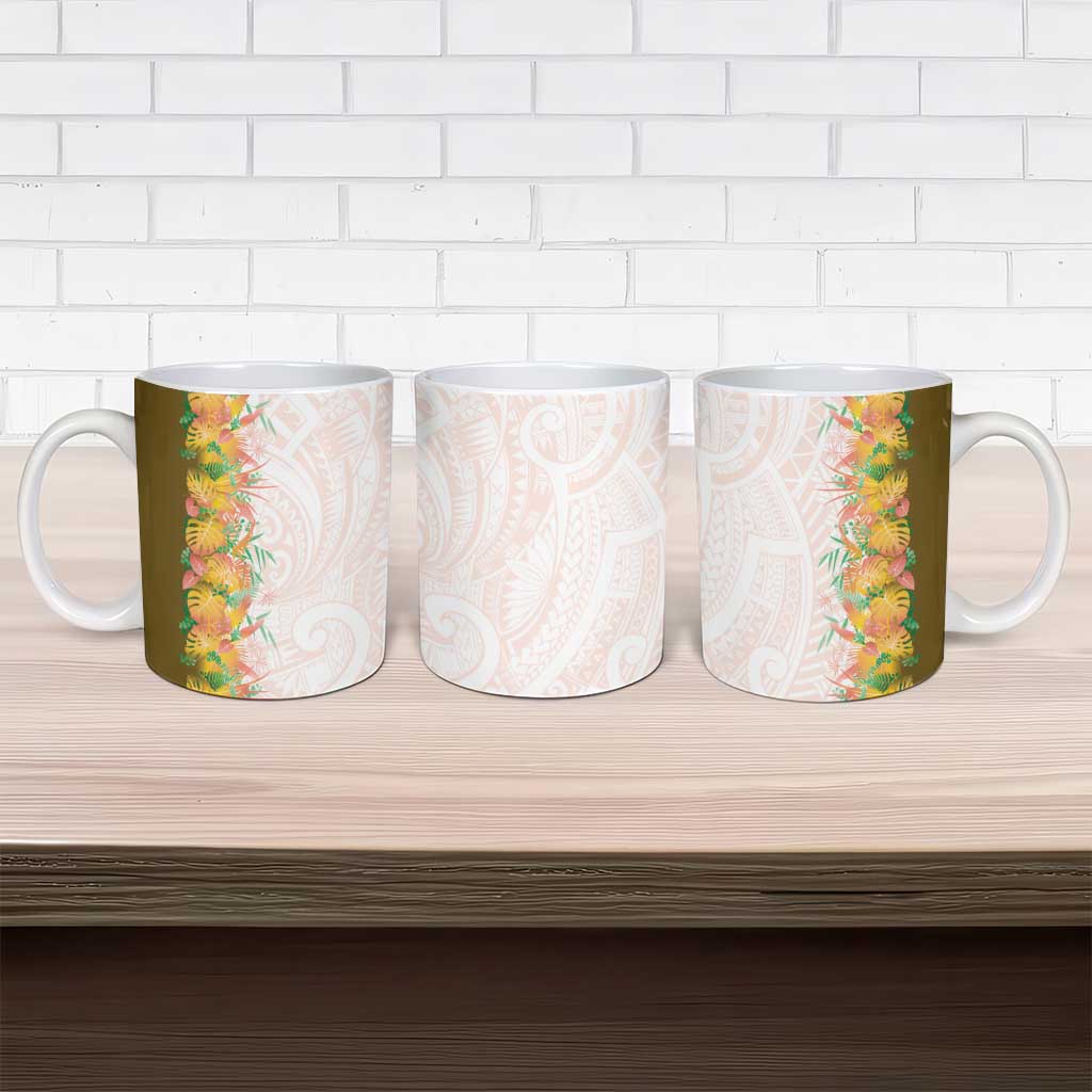 Hawaii Tropical Plant Lenalena Ceramic Mug Vibrant Polynesian Pattern LT01 - Polynesian Pride