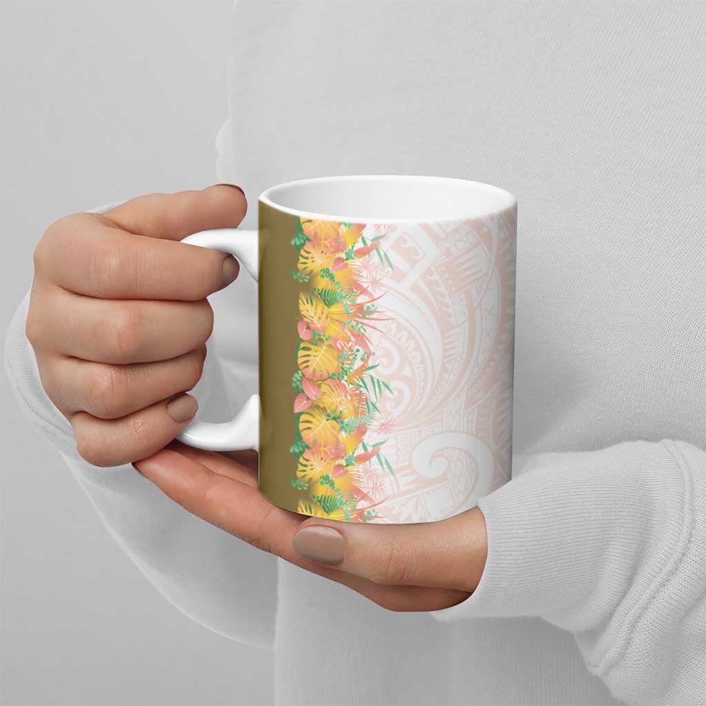 Hawaii Tropical Plant Lenalena Ceramic Mug Vibrant Polynesian Pattern LT01 - Polynesian Pride