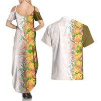 Hawaii Tropical Plant Lenalena Couples Matching Summer Maxi Dress and Hawaiian Shirt Vibrant Polynesian Pattern LT01 - Polynesian Pride
