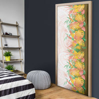 Hawaii Tropical Plant Lenalena Door Cover Vibrant Polynesian Pattern LT01 - Polynesian Pride