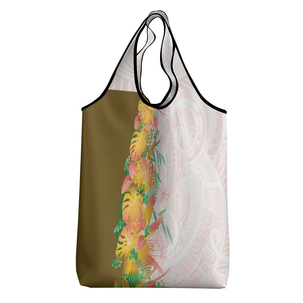 Hawaii Tropical Plant Lenalena Grocery Bag Vibrant Polynesian Pattern LT01 - Polynesian Pride