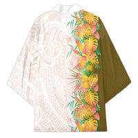 Hawaii Tropical Plant Lenalena Kimono Vibrant Polynesian Pattern LT01 - Polynesian Pride