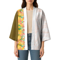 Hawaii Tropical Plant Lenalena Kimono Vibrant Polynesian Pattern LT01 - Polynesian Pride
