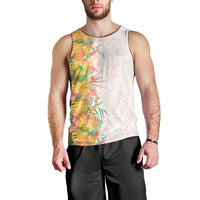Hawaii Tropical Plant Lenalena Men Tank Top Vibrant Polynesian Pattern LT01 - Polynesian Pride