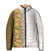 Hawaii Tropical Plant Lenalena Padded Jacket Vibrant Polynesian Pattern LT01 - Polynesian Pride