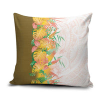 Hawaii Tropical Plant Lenalena Pillow Cover Vibrant Polynesian Pattern LT01 Yellow - Polynesian Pride