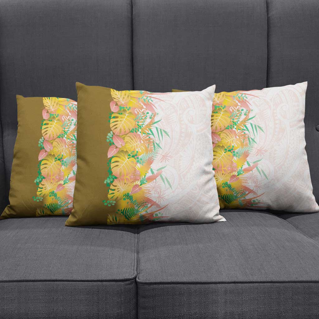 Hawaii Tropical Plant Lenalena Pillow Cover Vibrant Polynesian Pattern LT01 - Polynesian Pride