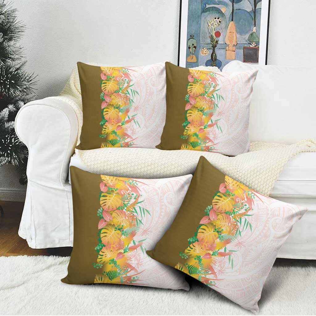 Hawaii Tropical Plant Lenalena Pillow Cover Vibrant Polynesian Pattern LT01 - Polynesian Pride