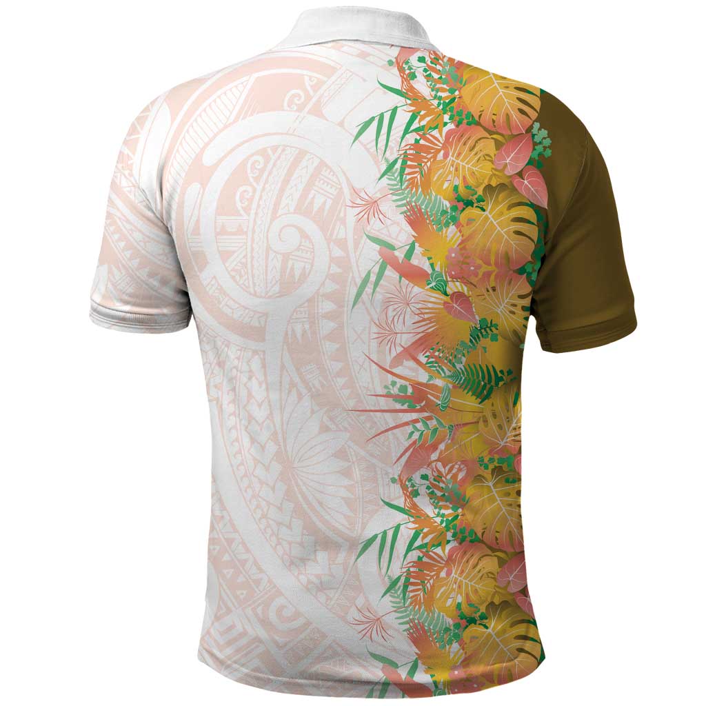 Hawaii Tropical Plant Lenalena Polo Shirt Vibrant Polynesian Pattern LT01 - Polynesian Pride