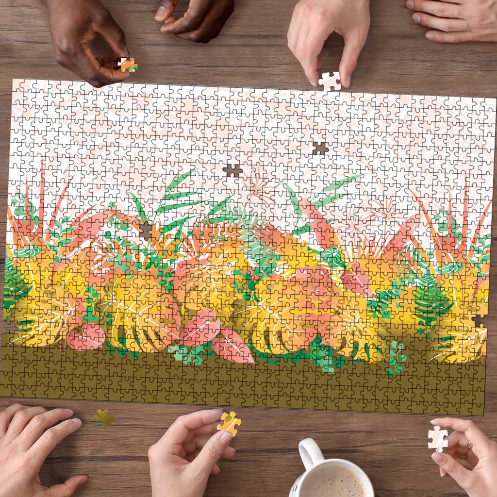 Hawaii Tropical Plant Lenalena Puzzle Vibrant Polynesian Pattern LT01 - Polynesian Pride