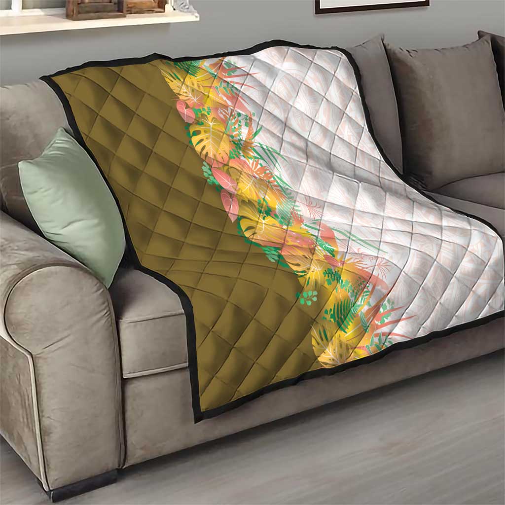 Hawaii Tropical Plant Lenalena Quilt Vibrant Polynesian Pattern LT01 - Polynesian Pride