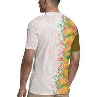 Hawaii Tropical Plant Lenalena Rugby Jersey Vibrant Polynesian Pattern LT01 - Polynesian Pride
