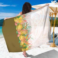 Hawaii Tropical Plant Lenalena Sarong Vibrant Polynesian Pattern LT01 One Size 44 x 66 inches Yellow - Polynesian Pride