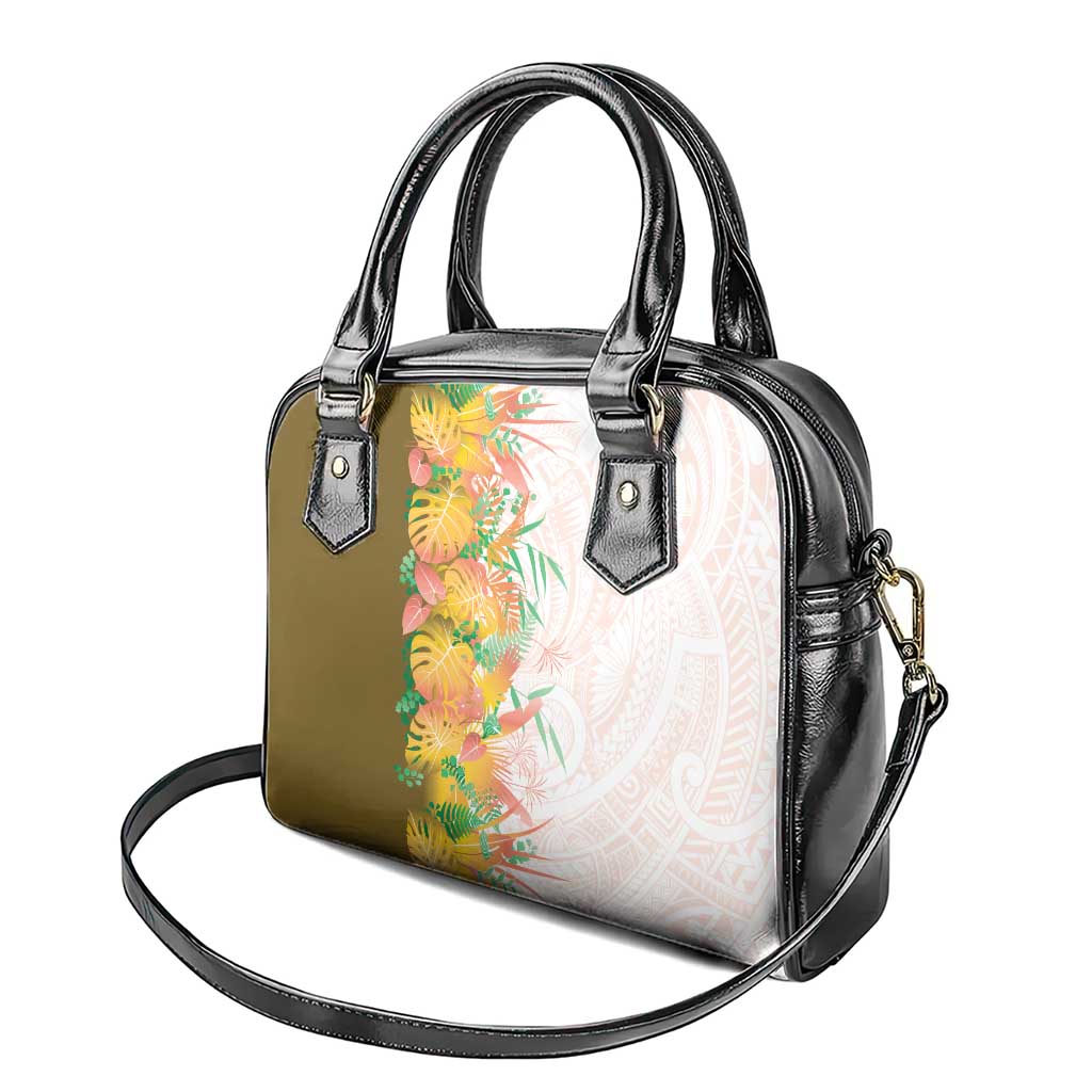 Hawaii Tropical Plant Lenalena Shoulder Handbag Vibrant Polynesian Pattern LT01 - Polynesian Pride