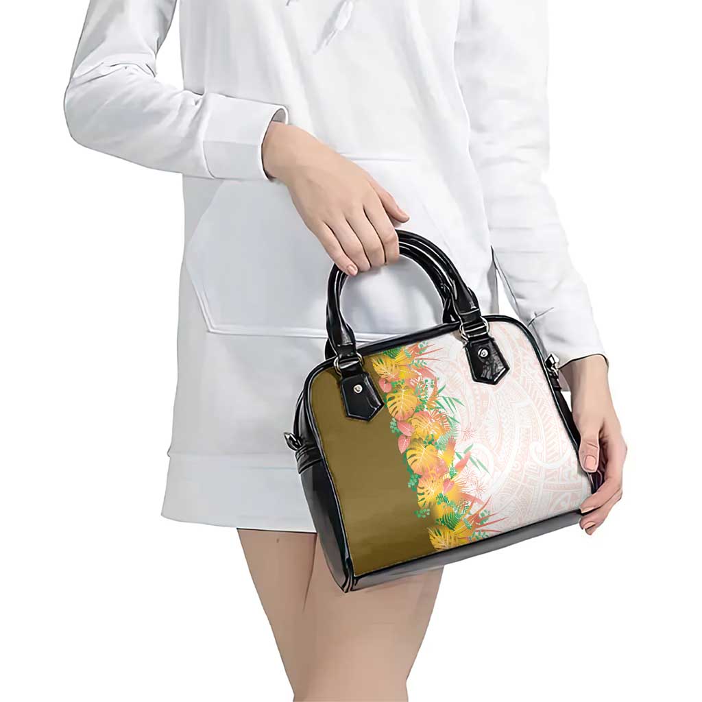 Hawaii Tropical Plant Lenalena Shoulder Handbag Vibrant Polynesian Pattern LT01 - Polynesian Pride