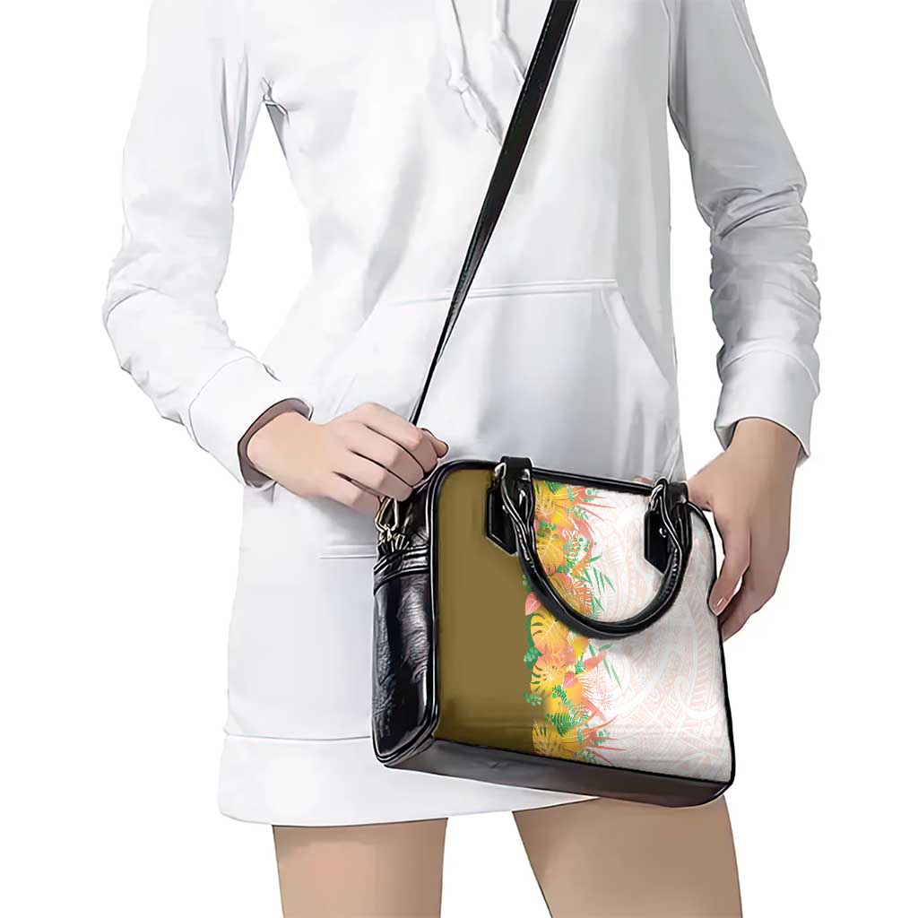 Hawaii Tropical Plant Lenalena Shoulder Handbag Vibrant Polynesian Pattern LT01 - Polynesian Pride