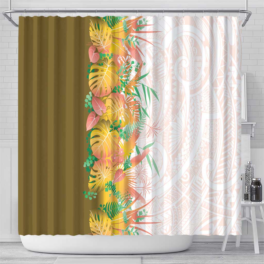 Hawaii Tropical Plant Lenalena Shower Curtain Vibrant Polynesian Pattern LT01 - Polynesian Pride