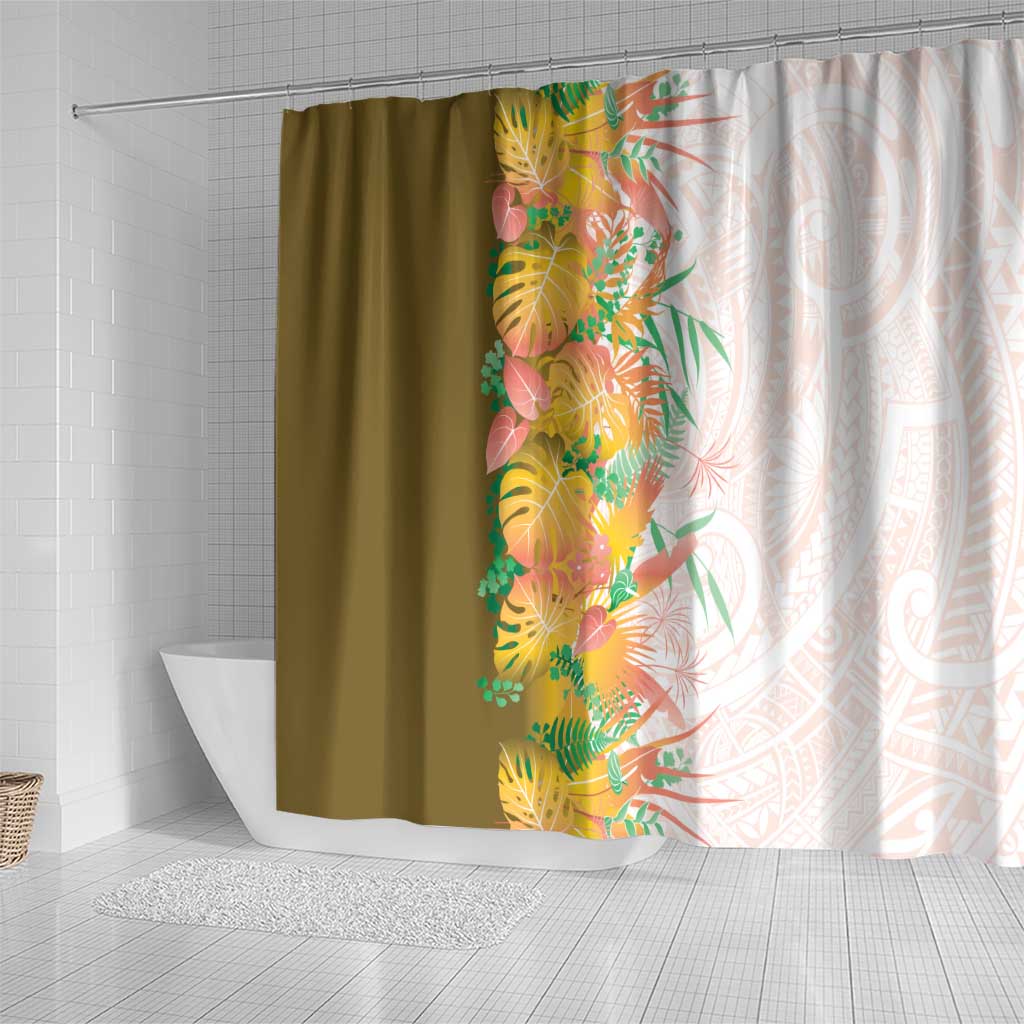 Hawaii Tropical Plant Lenalena Shower Curtain Vibrant Polynesian Pattern LT01 - Polynesian Pride