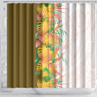 Hawaii Tropical Plant Lenalena Shower Curtain Vibrant Polynesian Pattern LT01 - Polynesian Pride