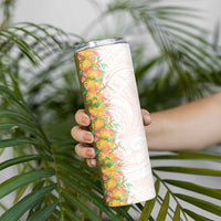 Hawaii Tropical Plant Lenalena Skinny Tumbler Vibrant Polynesian Pattern LT01 - Polynesian Pride
