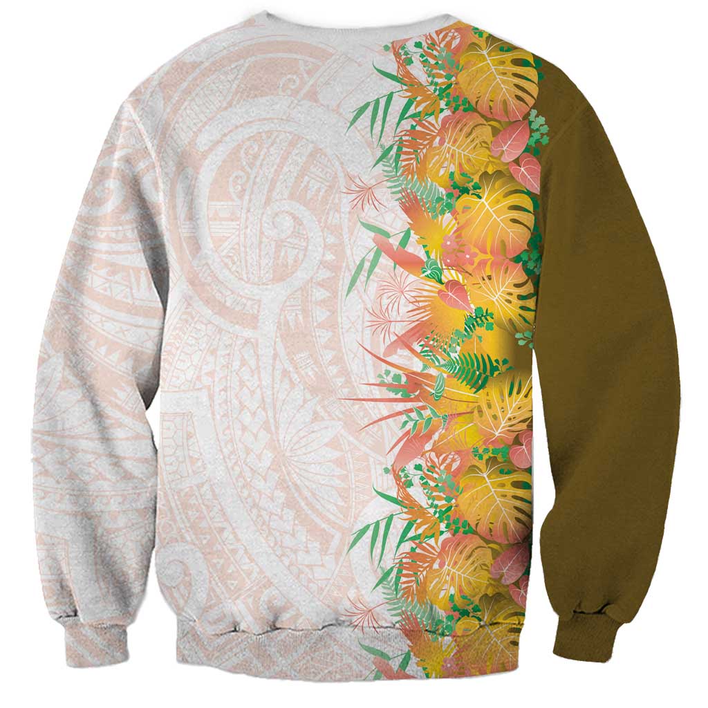 Hawaii Tropical Plant Lenalena Sweatshirt Vibrant Polynesian Pattern LT01 - Polynesian Pride
