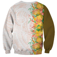 Hawaii Tropical Plant Lenalena Sweatshirt Vibrant Polynesian Pattern LT01 - Polynesian Pride