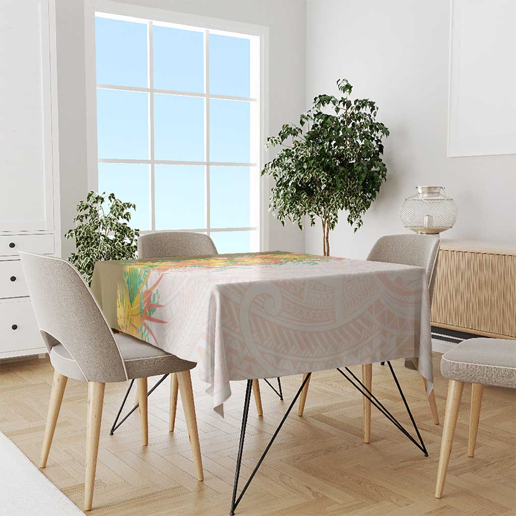 Hawaii Tropical Plant Lenalena Tablecloth Vibrant Polynesian Pattern LT01 - Polynesian Pride