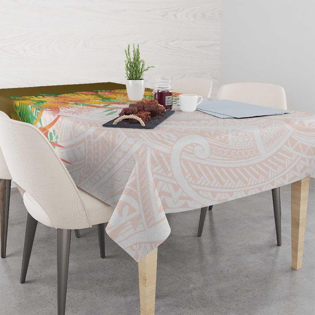 Hawaii Tropical Plant Lenalena Tablecloth Vibrant Polynesian Pattern LT01 - Polynesian Pride