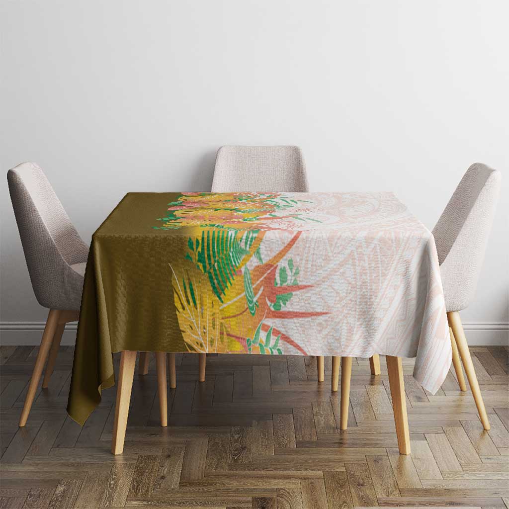 Hawaii Tropical Plant Lenalena Tablecloth Vibrant Polynesian Pattern LT01 - Polynesian Pride