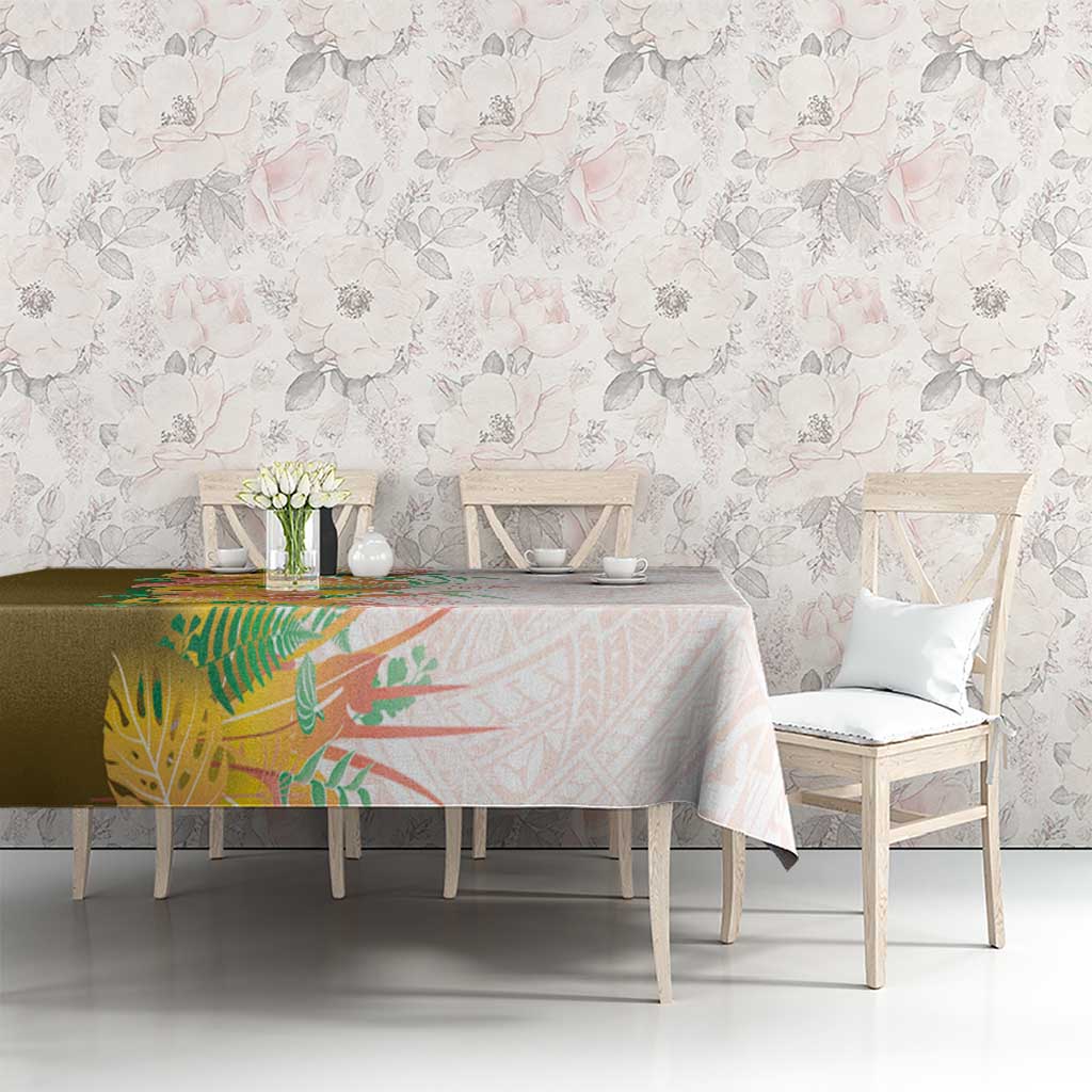 Hawaii Tropical Plant Lenalena Tablecloth Vibrant Polynesian Pattern LT01 - Polynesian Pride