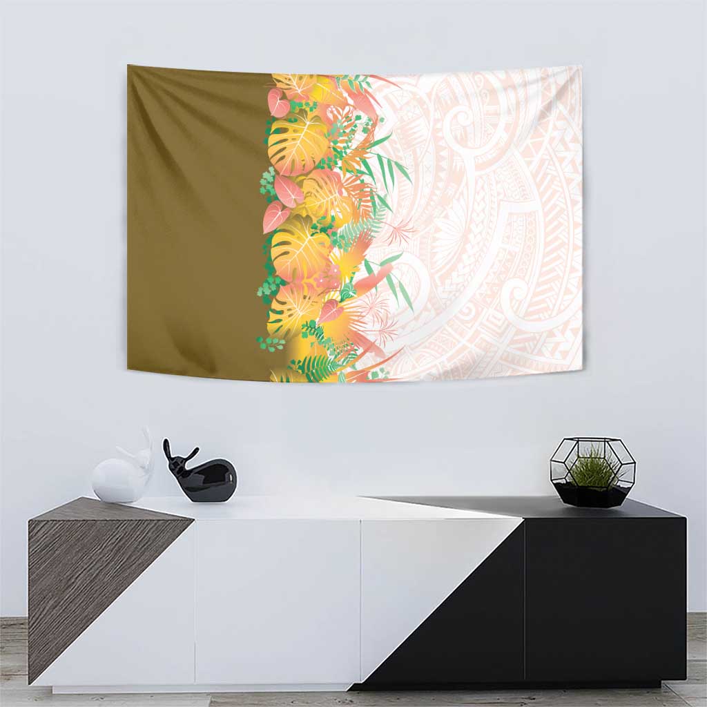 Hawaii Tropical Plant Lenalena Tapestry Vibrant Polynesian Pattern LT01 - Polynesian Pride