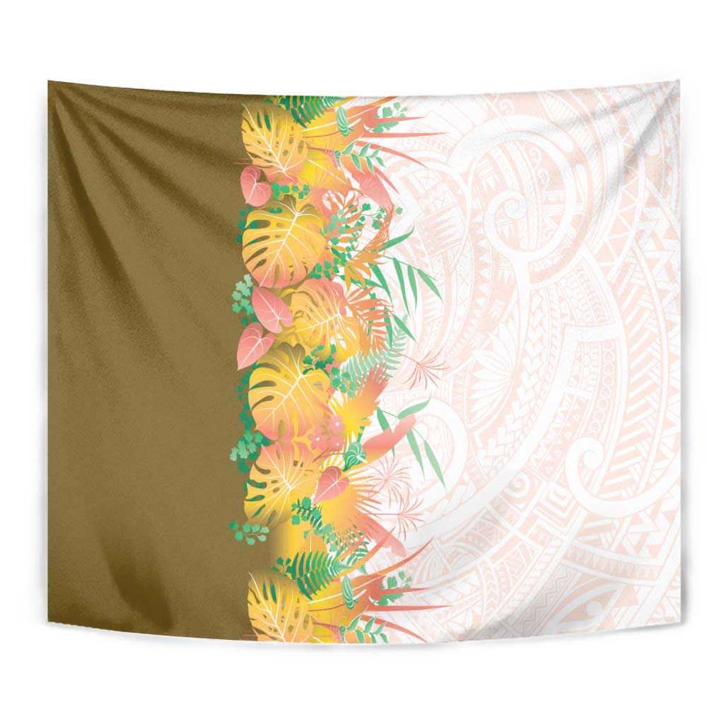 Hawaii Tropical Plant Lenalena Tapestry Vibrant Polynesian Pattern LT01 - Polynesian Pride