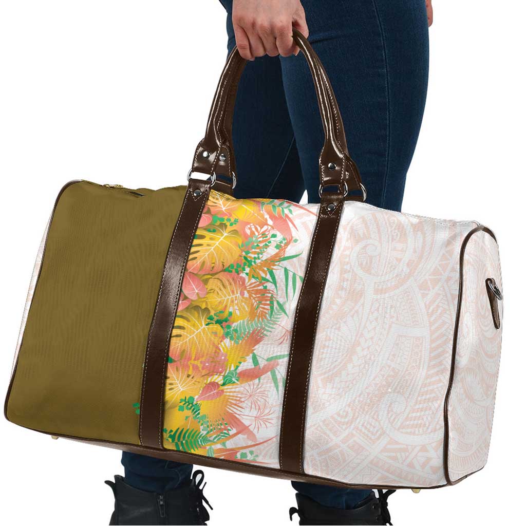 Hawaii Tropical Plant Lenalena Travel Bag Vibrant Polynesian Pattern LT01 - Polynesian Pride