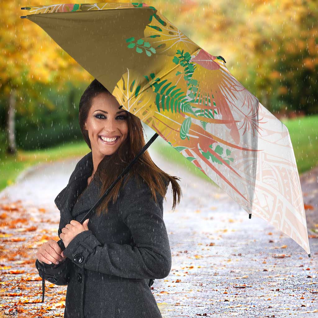 Hawaii Tropical Plant Lenalena Umbrella Vibrant Polynesian Pattern LT01 - Polynesian Pride