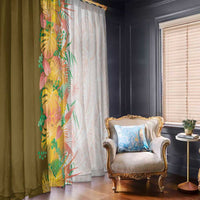 Hawaii Tropical Plant Lenalena Window Curtain Vibrant Polynesian Pattern LT01 - Polynesian Pride