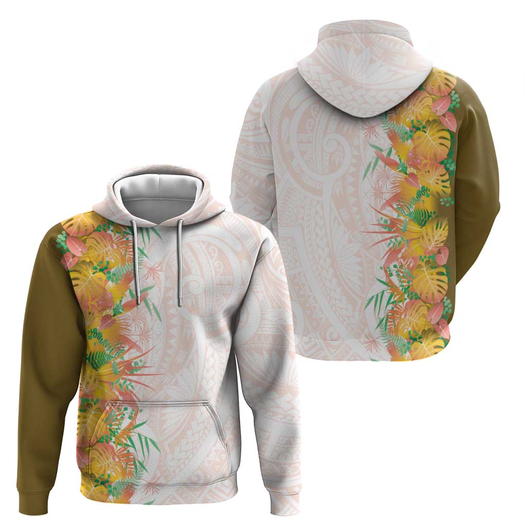 Hawaii Tropical Plant Lenalena Zip Hoodie Vibrant Polynesian Pattern LT01 - Polynesian Pride