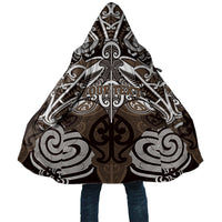 Personalised Maori Kati Mamoe Cloak Silver Fern Kowhaiwhai Art LT01 Unisex Brown - Polynesian Pride