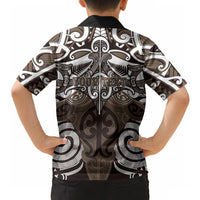 Personalised Maori Kati Mamoe Hawaiian Shirt Silver Fern Kowhaiwhai Art LT01 - Polynesian Pride