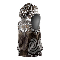 Personalised Maori Kati Mamoe Sleeveless Hoodie Silver Fern Kowhaiwhai Art LT01 - Polynesian Pride
