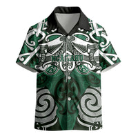 Personalised Maori Ngai Tahu Kid Hawaiian Shirt Silver Fern Kowhaiwhai Art LT01 - Polynesian Pride