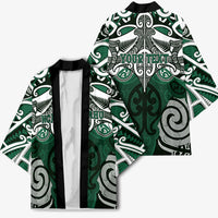 Personalised Maori Ngai Tahu Kimono Silver Fern Kowhaiwhai Art LT01 - Polynesian Pride