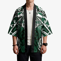 Personalised Maori Ngai Tahu Kimono Silver Fern Kowhaiwhai Art LT01 - Polynesian Pride