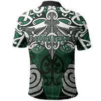Personalised Maori Ngai Tahu Polo Shirt Silver Fern Kowhaiwhai Art LT01 - Polynesian Pride