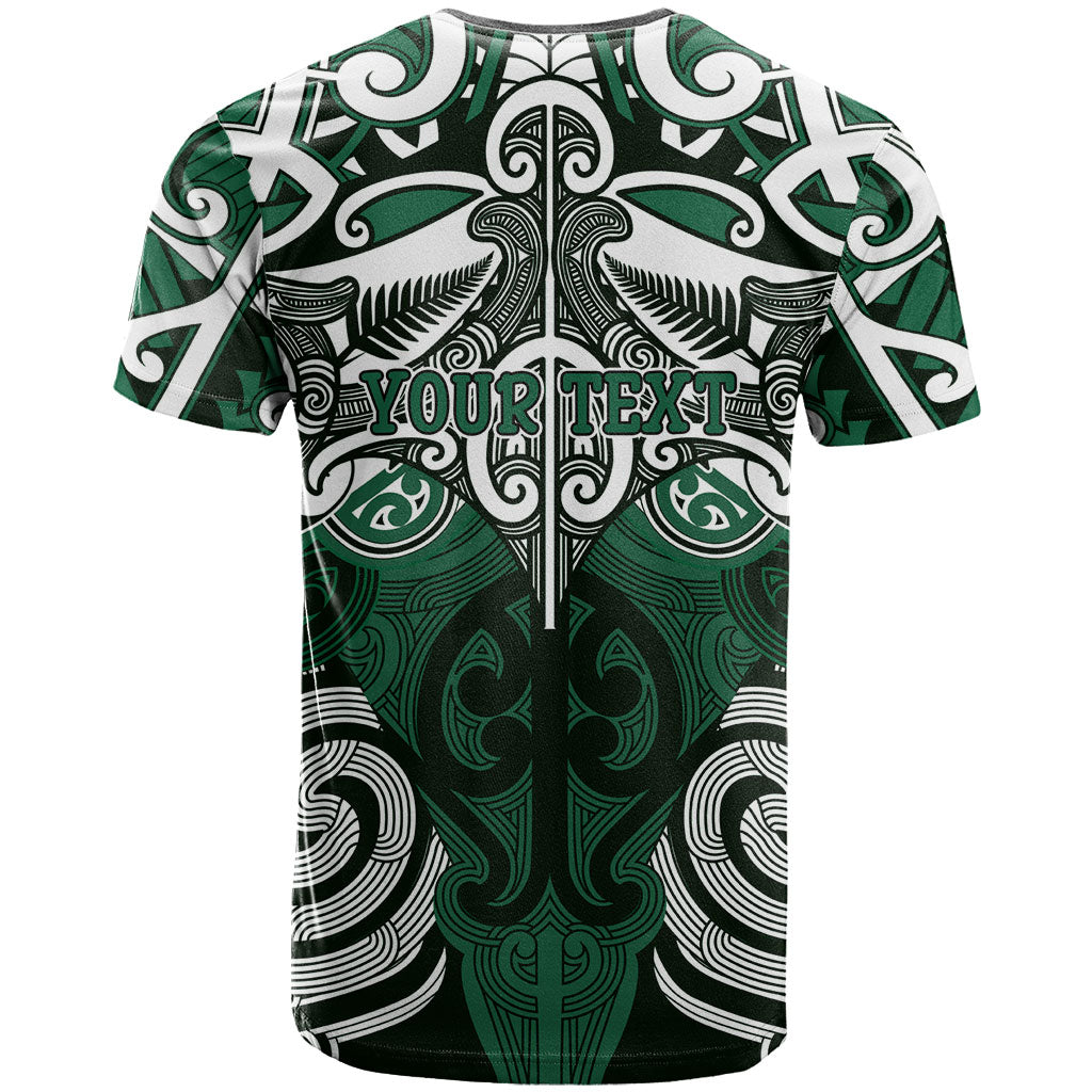 Personalised Maori Ngai Tahu T Shirt Silver Fern Kowhaiwhai Art LT01 - Polynesian Pride