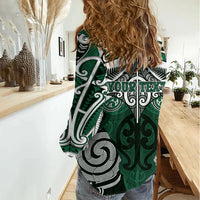 Personalised Maori Ngai Tahu Women Casual Shirt Silver Fern Kowhaiwhai Art LT01 - Polynesian Pride