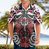 Personalised Maori Ngapuhi Hawaiian Shirt Silver Fern Kowhaiwhai Art LT01 - Polynesian Pride