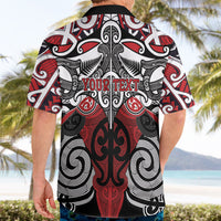 Personalised Maori Ngapuhi Hawaiian Shirt Silver Fern Kowhaiwhai Art LT01 - Polynesian Pride