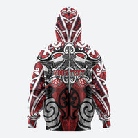 Personalised Maori Ngapuhi Hoodie Silver Fern Kowhaiwhai Art LT01 - Polynesian Pride